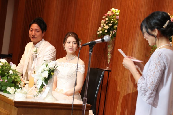 新潟市結婚式場ブライダルステージデュオ　友人スピーチ