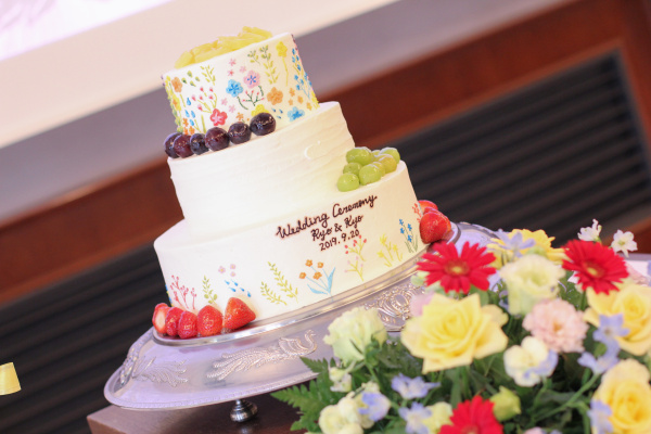新潟市結婚式場ブライダルステージデュオ　ウェディングケーキ